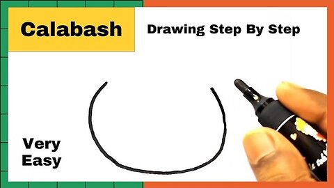 How To Draw A Calabash | Calabash Drawing Easy | Easy Drawing | Drawing Steps 101