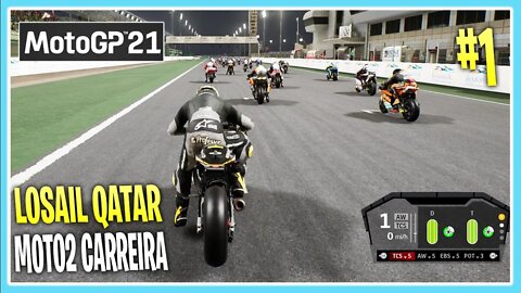 Moto GP21 Circuito Losail Qatar MODO CARREIRA #1