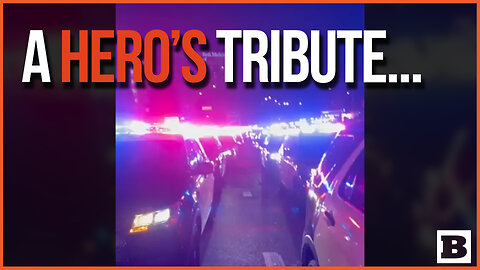 A HERO'S TRIBUTE: Police Cars Line Up for Fatally Ambushed Officer