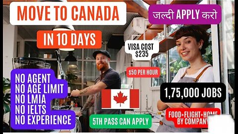 India to Canada work permit free cost and notification no age India