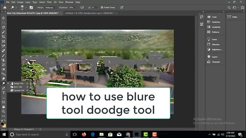 how to use color tool | gradient color | blur tool