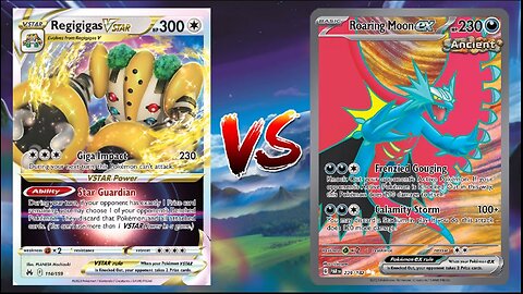 Pokemon TCG Live Regigigas VSTAR Gardenia VS Roaring Moon EX Darkrai VSTAR!!