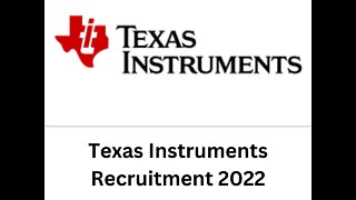 Texas Instruments Recruitment 2022|Private Jobs 2022|46 Jobs|Apply Online