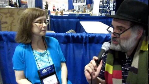 Author Ellen Gable at the Catholic Marketing Trade show