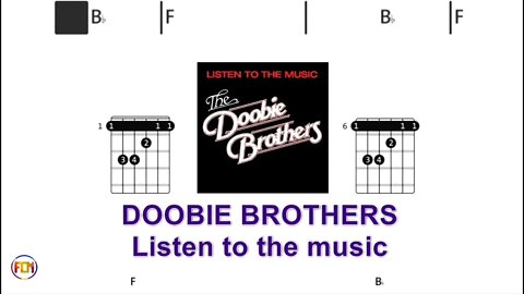 DOOBIE BROTHERS Listen to the music - (Chords & Lyrics like a Karaoke) HD