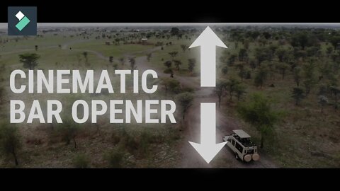 Cinematic Bar Opener | WONDERSHARE FILMORA | Tutorial