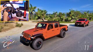 JEEP GLADIATOR RUBICON - FORZA HORIZON 5 OFFROAD - Steering Wheel + Shifter G29