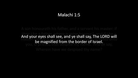 Malachi Chapter 1