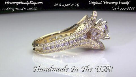 BBR 434EN YG Handmade In The USA Unique Diamond Engagement Ring