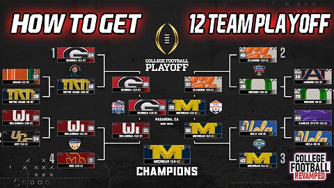 How to Get 12 Team Playoff In College Football Revamped