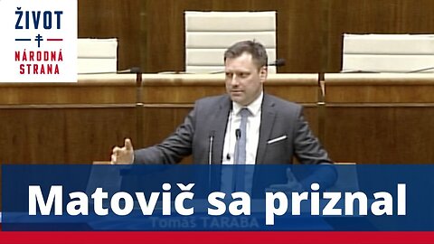 Matovič sa priznal