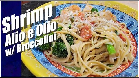 Shrimp Alio e Olio w/Broccolini