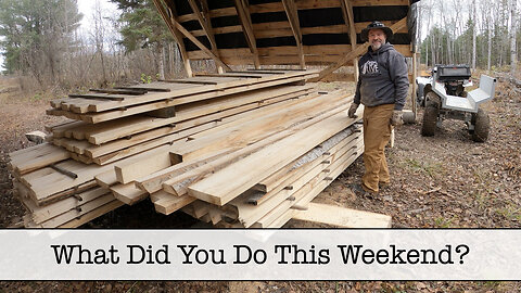 Sorting Lumber and Dropping Trees. What Did You Do This Weekend?