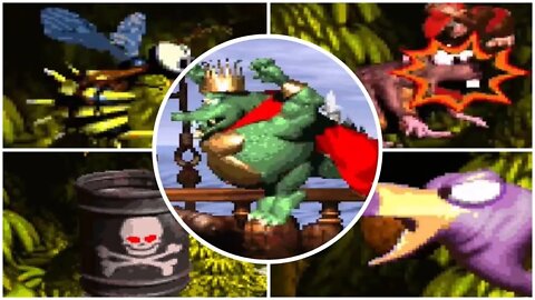 Donkey Kong Country - All Bosses + Ending