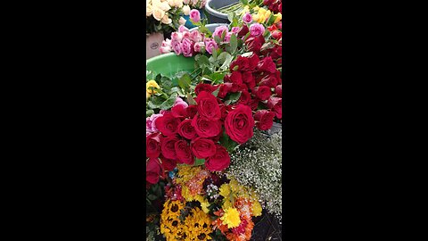 Flower Market in Kolkata in India