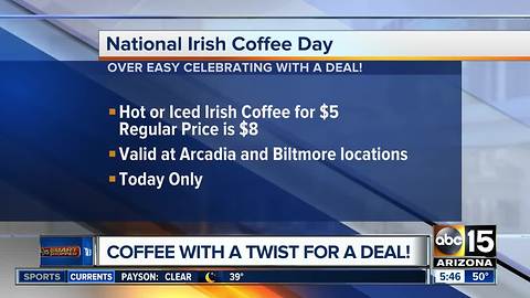 Celebrate National Irish Coffee Day with a deal!