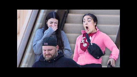 Funny WET FART Prank on the Escalator!