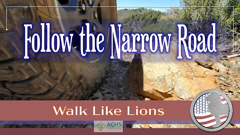 "Follow the Narrow Road" Walk Like Lions Christian Daily Devotion with Chappy July 14, 2021