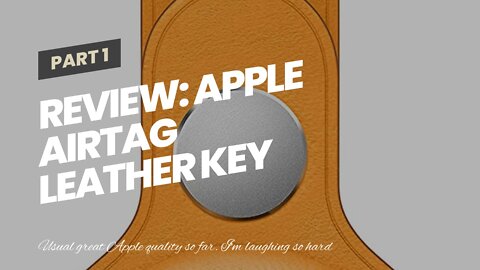 Review: Apple AirTag Leather Key Ring - California Poppy