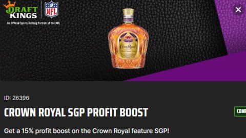 Draft Kings Crown Royal SGP Profit Boost 11/27, any good?