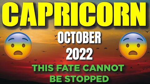 Capricorn ♑️ 😨 THIS FATE CANNOT BE STOPPED 😨 Horoscope for Today OCTOBER 2022 ♑️ Capricorn tarot