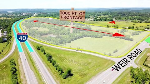 Russellville, Arkansas 70 acres located at exit 83 on Interstate 40 Available for lease.