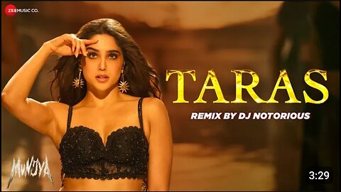 Taras Remix by DJ Notorious Munjya l| Sharvari & Abhay Verma I Sachin-Jigar Jasmine Sandlas