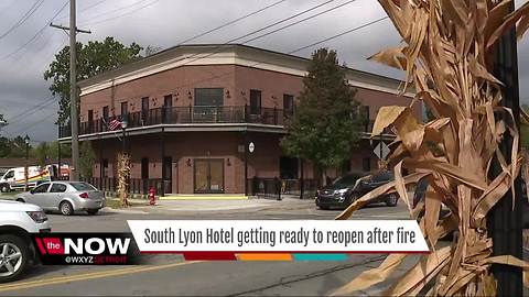 South Lyon Hotel getting ready to reopen after fire