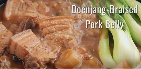 Keto Recipe - Keto Doenjang Braised Pork Belly