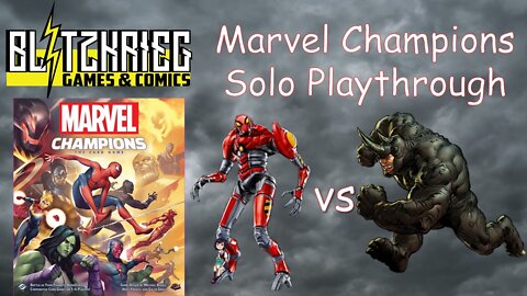 SP//DR vs Rhino Marvel Champions Card Game Solo Playthrough