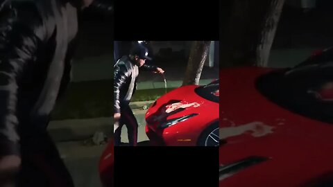 50 Cent washes his new Ferrari With champagne #shorts #funny #viral #50cent