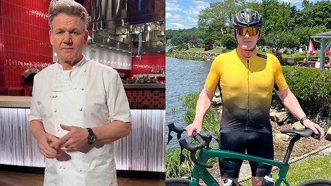 Gordon Ramsay Visibly Shaking Shows Off Nasty Bike Injury