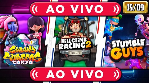 Subway Surfers Tokyo 2023 / Hill Climb 2 e Stumble Guys - 15 de Setembro