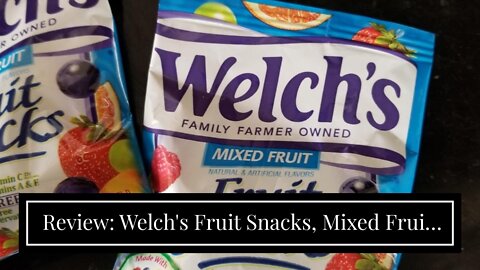 Review: Welch's Fruit Snacks, Mixed Fruit, Gluten Free, Bulk Pack, 0.9 oz Individual Single Ser...