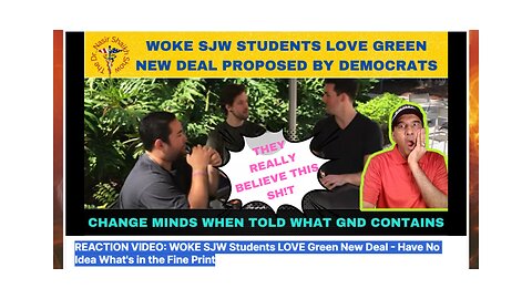 WOKE SJW Students LOVE Green New Deal - Have No Idea What In It