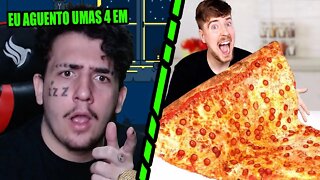 Comi a Maior Fatia de Pizza do Mundo!