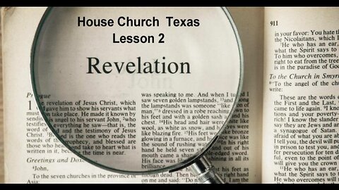 Journey Through Revelation Lesson 2 :When Life Is Tough- Revelation 1:4-20 (9-17-2024)