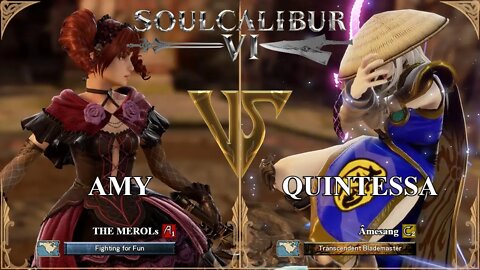 Amy (THE MEROLs) VS Quintessa (Amesang) (SoulCalibur VI — Xbox Series X Ranked)