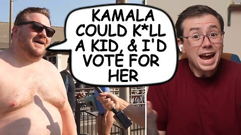 INSANE White Dude For Kamala Harris - Society is Screwed #77