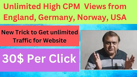 Get Unlimited Views from Top Countries on Website| How To Get High CPM Traffic for your Posts