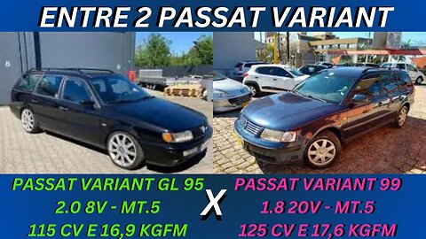 ENTRE 2 CARROS - VW PASSAT VARIANT 95 X VW PASSAT VARIANT 99 - COMPLETOS, E COM BAIXA MANUTENÇÃO