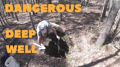 Magnet Fishing a Deep Dangerous Old Well in the Woods