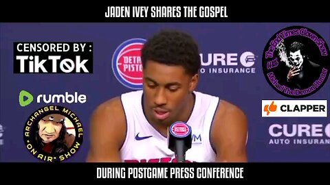 Jaden Ivey of the Detroit Pistons , gives glory and praise to Jesus /Yeshua