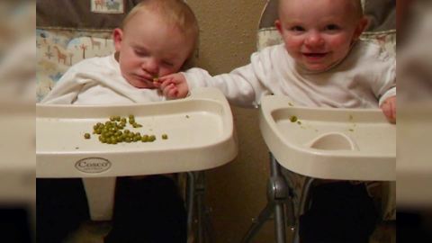 "Baby Boy Steals His Sleeping Twin Brother’s Food"