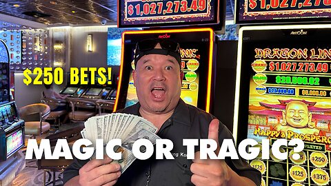 HUGE UP TO $250 A SPIN BETS ON PANDA MAGIC, OR PANDA TRAGIC?