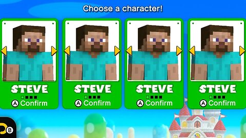 New Super Minecraft Bros. Wii: Steve's Adventure - 1 Player Co-Op Walkthrough #7 (HD)