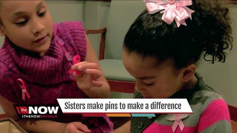 Sisters are making pins to make a difference