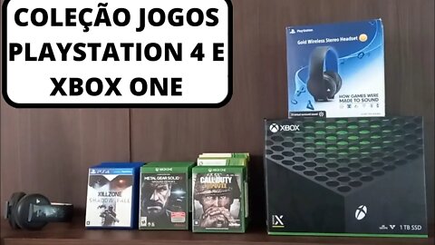 #vlog - COLEÇÃO JOGOS PLAYSTATION 4 E XBOX ONE