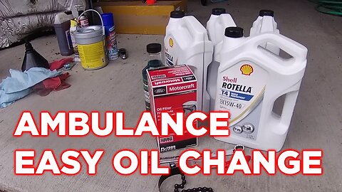 Ford 7.3 Ambulance Oil Change Made Easy | Ambulance Conversion Life