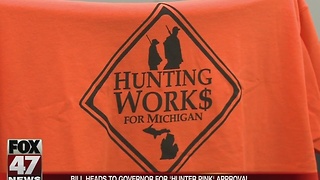 Legislation headed to Governor Snyder that allows hunters to wear pink